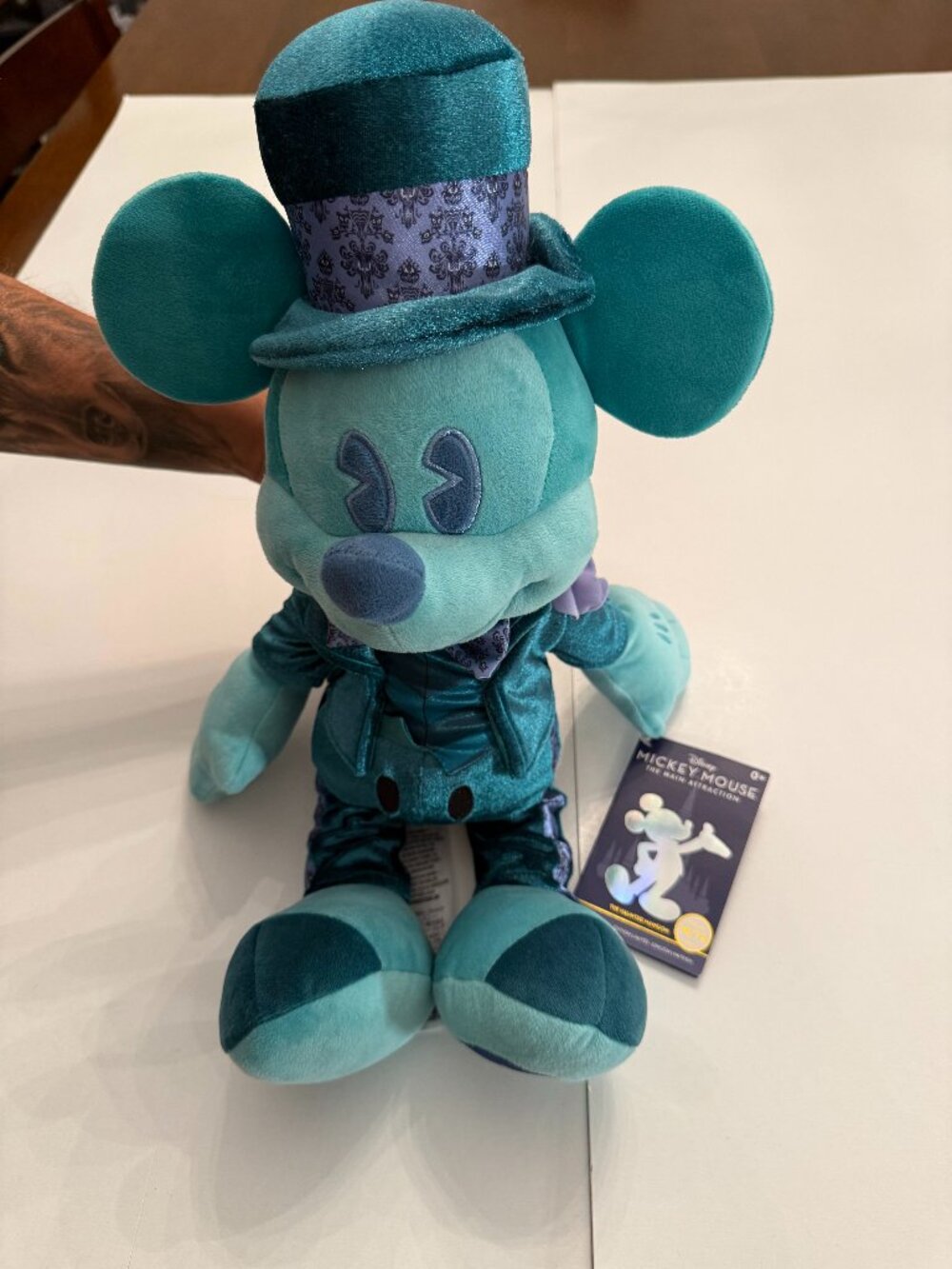 Disney Haunted Mansion Mickey Mouse Plush, WDW 50th Anniversary Limited Edition!